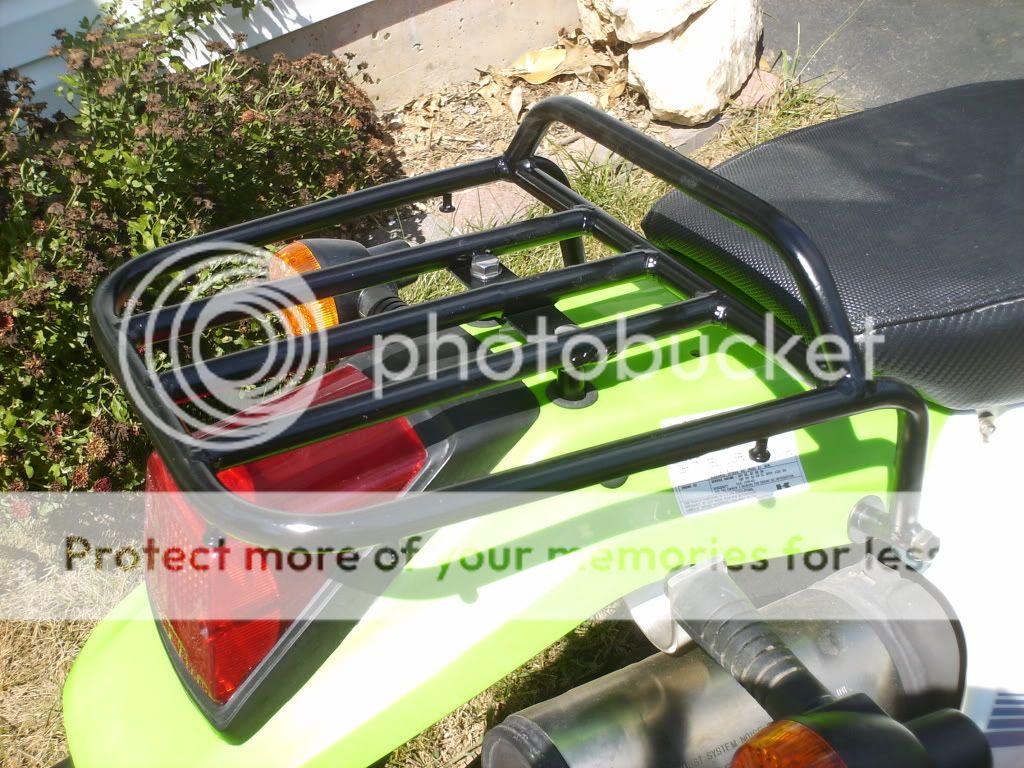 2007 Kawasaki KLX luggage rack KLR/KLX 125/140/230/250/300 ThumperTalk