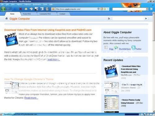 www.gigglecomputer.com in Developer Kit theme