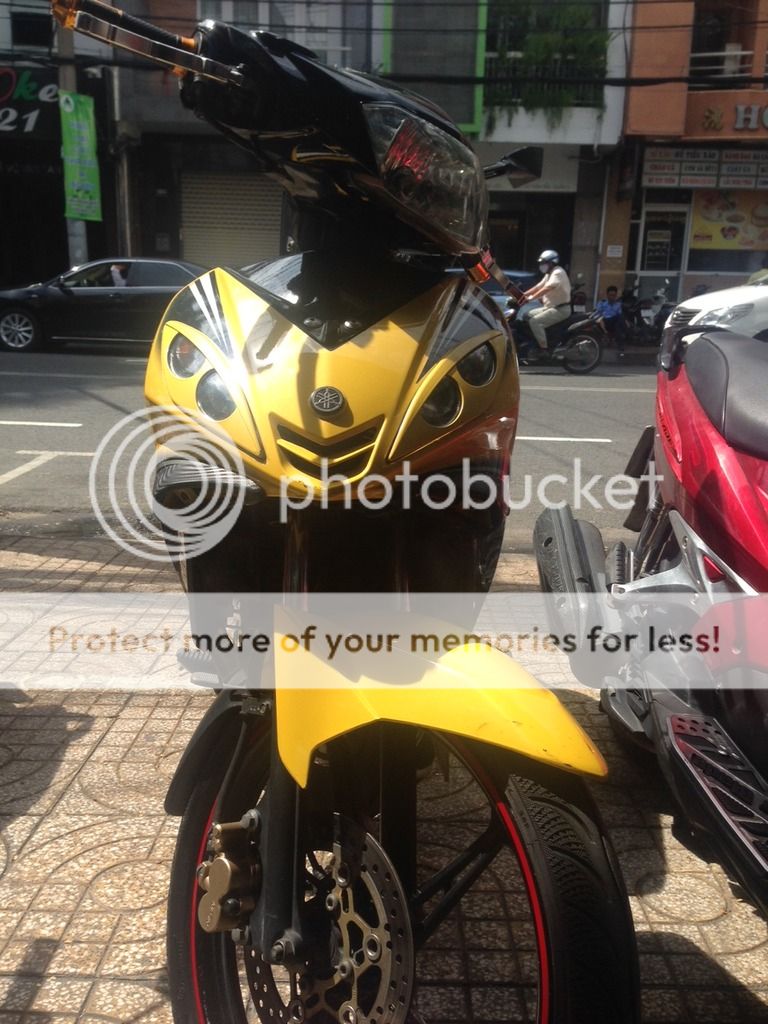 Cần bán nhanh exciter 2 càng đời 2010 màu vàng đen - 3