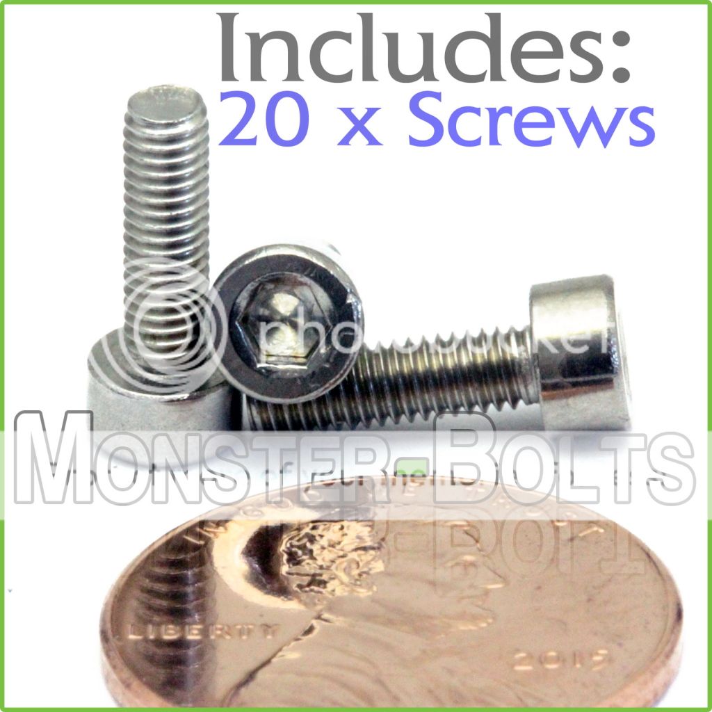 M3 x 10mm Qty 20 DIN 912 Socket Head Cap Screws Stainless Steel