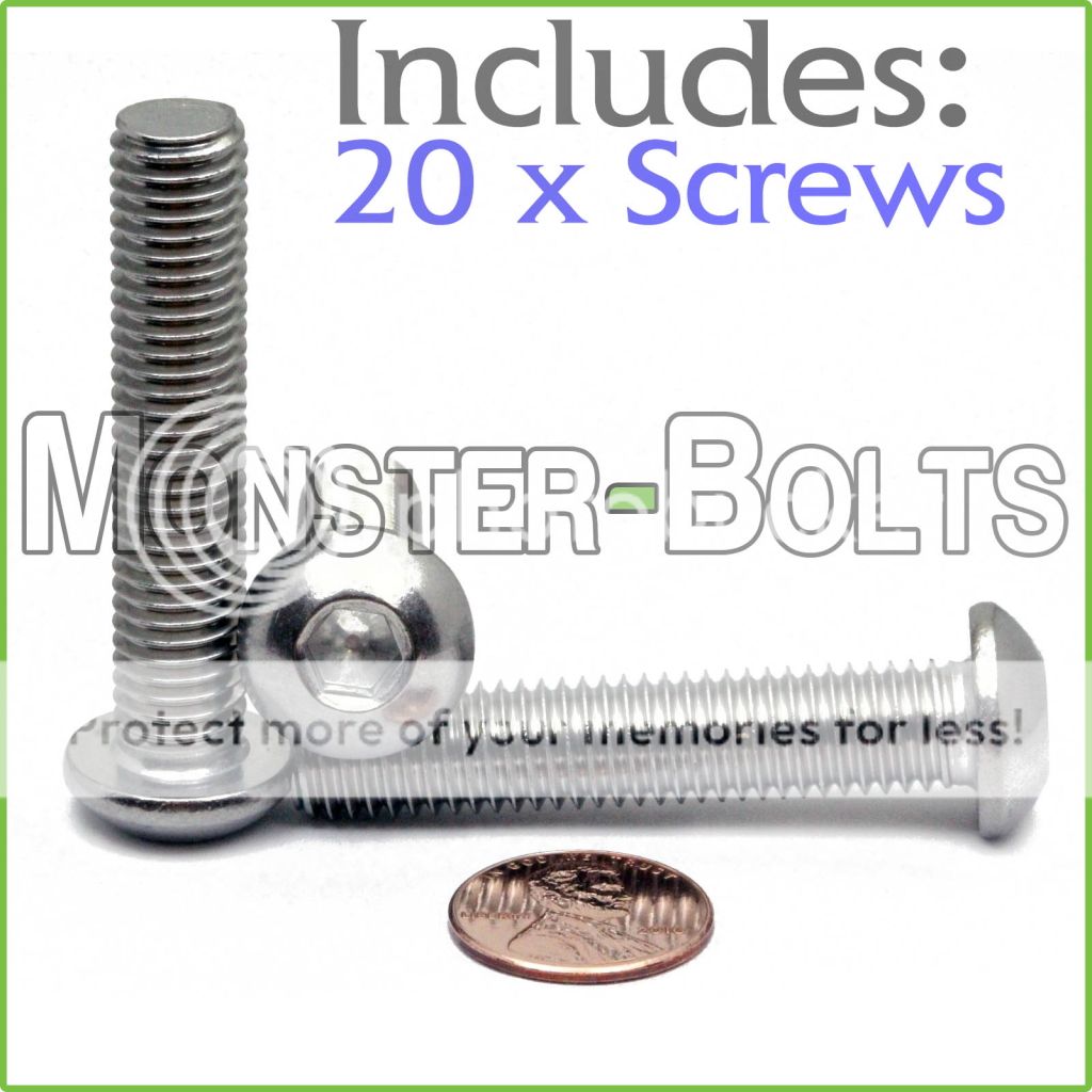 PACK OF 10 M10 x 25mm METRIC A2 STAINLESS DIN7380 SOCKET BUTTON HEAD SCREW BOLTS