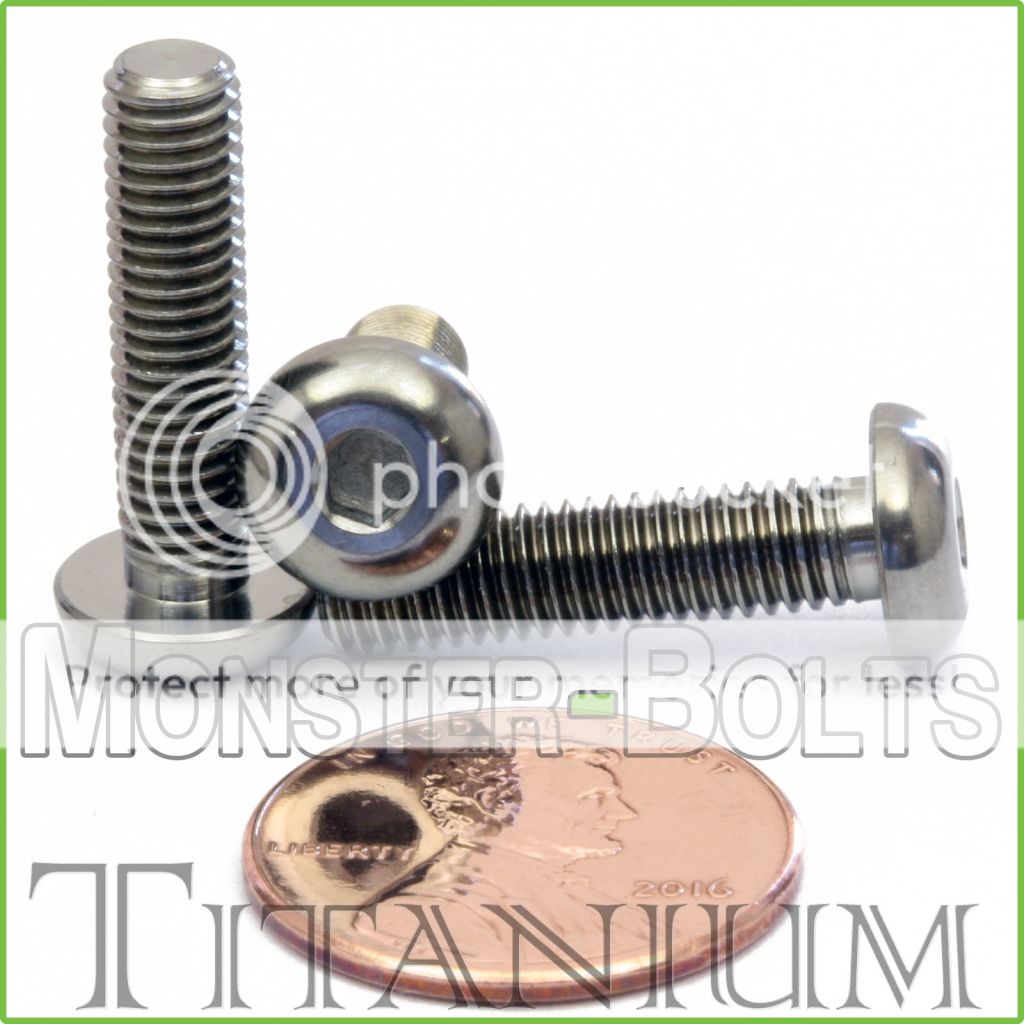 Titanium M5 x 20mm DIN 9427 Button Head Socket Cap Screw BHCS Ti Hex Allen eBay